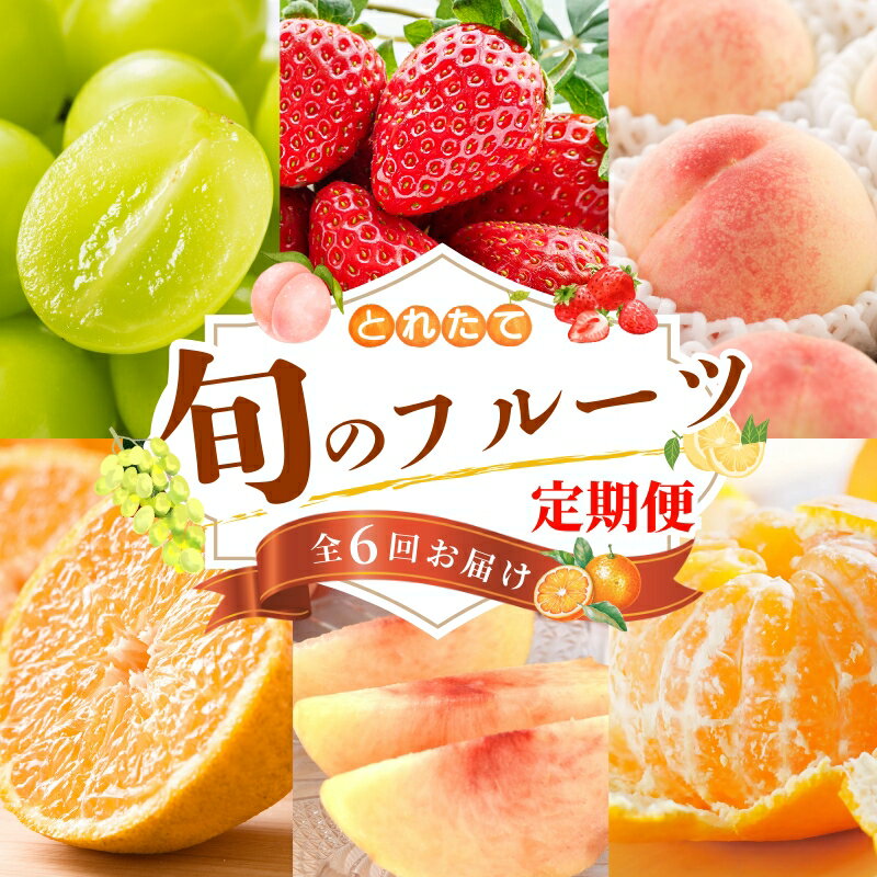 [フルーツ定期便・全6回]品質に自信あり!くしがきの里から直送 厳選した果物を最高のタイミングでお届け♪ / 定期便 桃 もも みかん 柑橘 シャインマスカット マスカット いちご 不知火 はれひめ イチゴ 苺 果物 フルーツ 6回