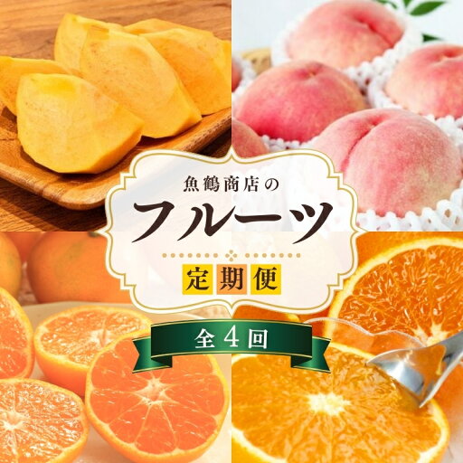 【ふるさと納税】魚鶴のフルーツ定期便(みかん・オレンジ・桃・柿)【発送月固定 定期便 全4回】 【ふるさと納税】魚鶴のフルーツ定期便(みかん・オレンジ・桃・柿)【発送月固定 定期便 全4回】