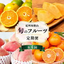 【ふるさと納税】 【7・8・10・12月 全4回】紀州和歌山産旬のフルーツセット(バレンシアオレンジ・桃・ひらたねなし柿・みかん)【UT80】 | フルーツ 果物 くだもの 食品 人気 おすすめ 送料無料
