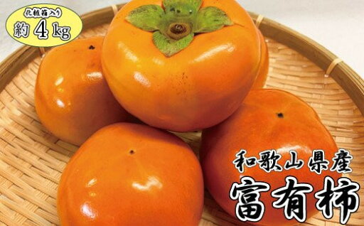 【ふるさと納税】和歌山秋の味覚 富有柿 約4kg化粧箱入「2025年11月上旬頃~12月上旬頃発送予定」【UT50】 【ふるさと納税】和歌山秋の味覚 富有柿 約4kg化粧箱入「2025年11月上旬頃~12月上旬頃発送予定」【UT50】