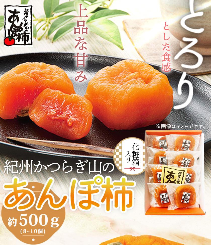 【ふるさと納税】紀州かつらぎ山のあんぽ柿　化粧箱入　約500g【2025年1月中旬以降発送予定】【UT07】