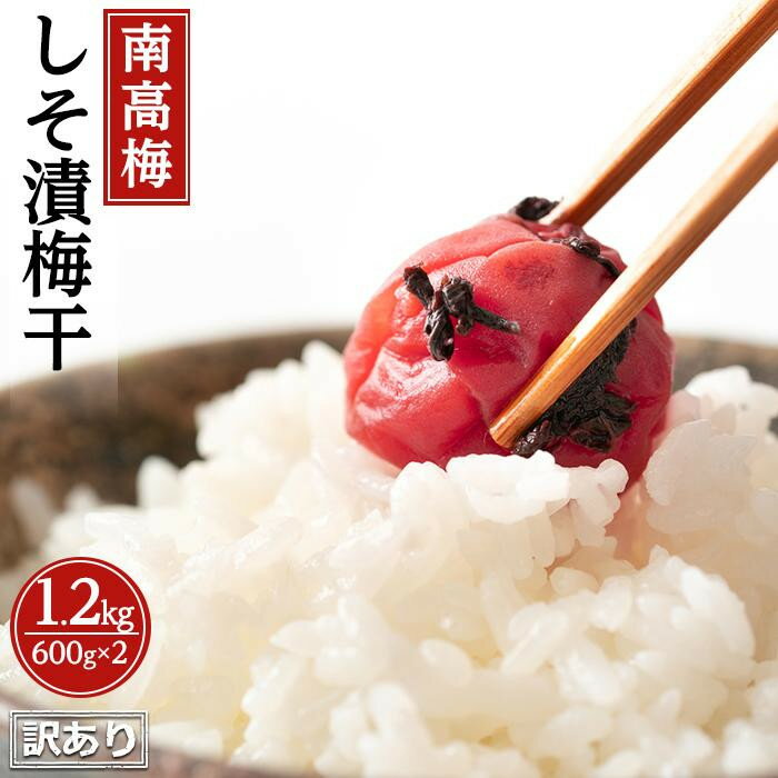 26位! 口コミ数「1件」評価「5」訳ありしそ漬梅干（紀州南高梅）1.2kg（600g×2）塩分15％ | 和歌山 南高梅 梅 うめ ウメ 梅干し 梅干 お取り寄せグルメ ご飯･･･ 