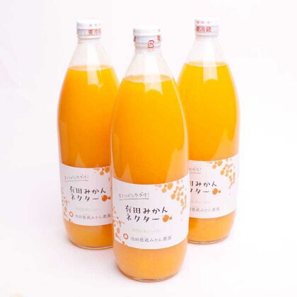 とろり みかんネクター1000ml×3本【無添加100%ストレートジュース】【有田みかんジュース】 | フルーツ 果物 くだもの 食品 人気 おすすめ 送料無料