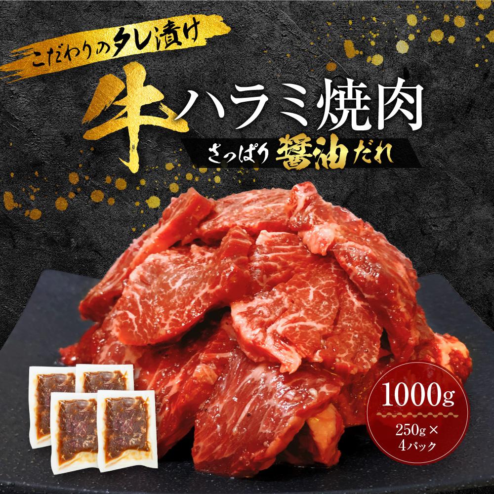 7位! 口コミ数「1件」評価「2」新【名店の味】こだわりのタレ漬け牛ハラミ焼肉1000g（上ハラミ さっぱり醤油だれ）（250×4パック） | 楽天ふるさと 納税 和歌山 和･･･ 