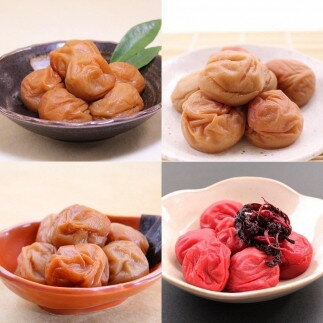 【ふるさと納税】和歌山 紀州南高梅 食べ比べお試しセット 60g×4種類 【US51】 | 和歌山県 九度山町 楽天ふるさと 納税 南高梅 梅 うめ ウメ 梅干し 梅干 お取り寄せグルメ ご飯のお供 ご飯の友 ごはんのおとも ご飯のおとも