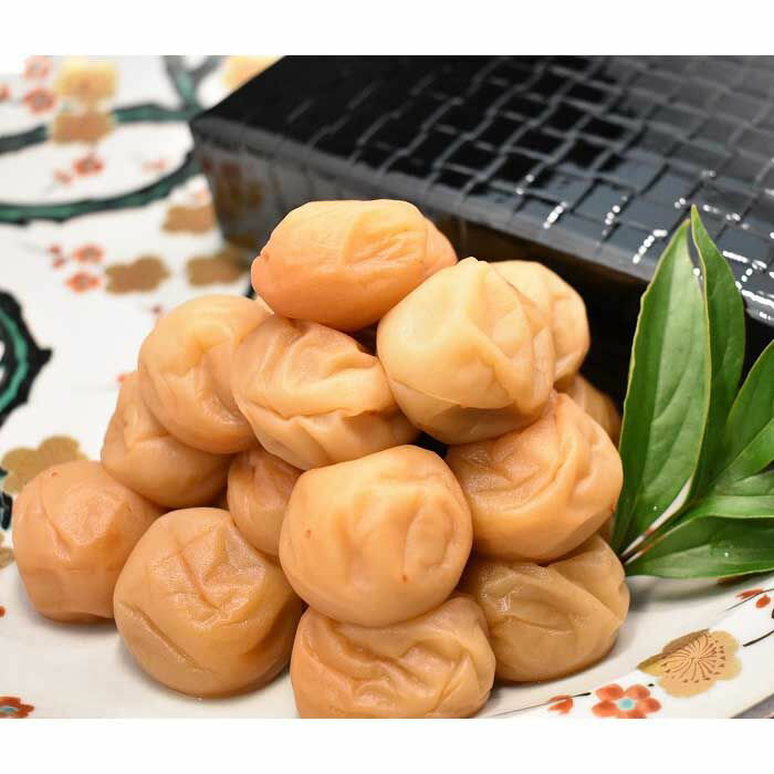 【ふるさと納税】高級南高梅はちみつ梅1kg入 紀州塗箱 網代模様仕上