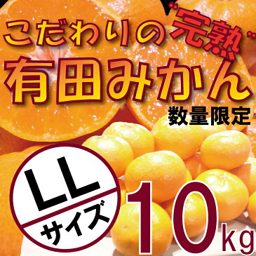 【ふるさと納税】＼農家直送／こだわりの完熟有田みかん LLサイズ約10kg 有機質肥料100%【11月上旬より順次発送】※離島不可（北海道、沖縄本島も不可）※着日指定不可