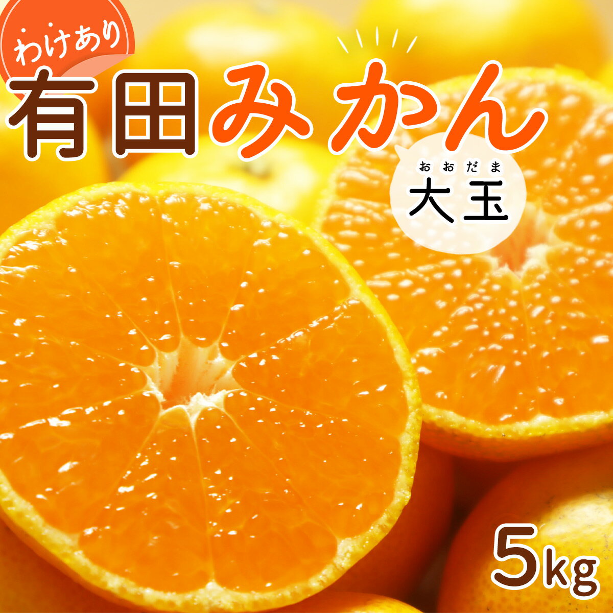 [2024年 先行予約]和歌山県産 有田みかん 大玉5kg 2L〜3L 訳あり [ミカン 有田みかん 和歌山 有田 訳あり]