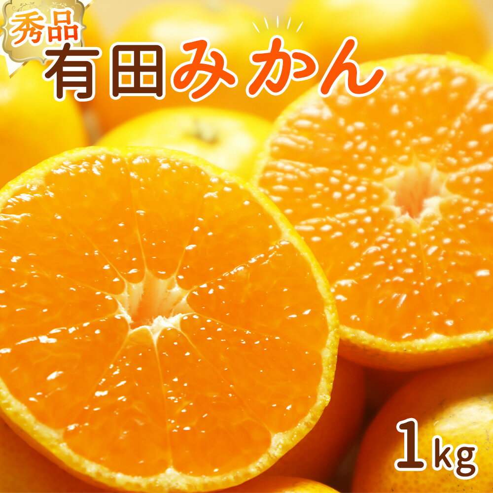 [2024年 先行予約]和歌山県産 有田みかん 1kg 秀品[ミカン 蜜柑 柑橘 温州みかん 和歌山 有田 ]