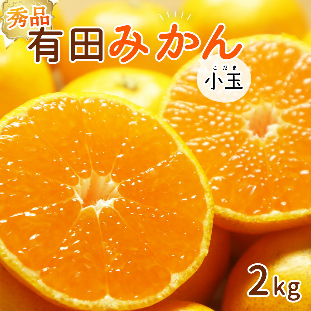 [2024年 先行予約]和歌山県産 有田みかん 小玉 2kg 秀品[ミカン 蜜柑 柑橘 温州みかん 和歌山 有田 ]