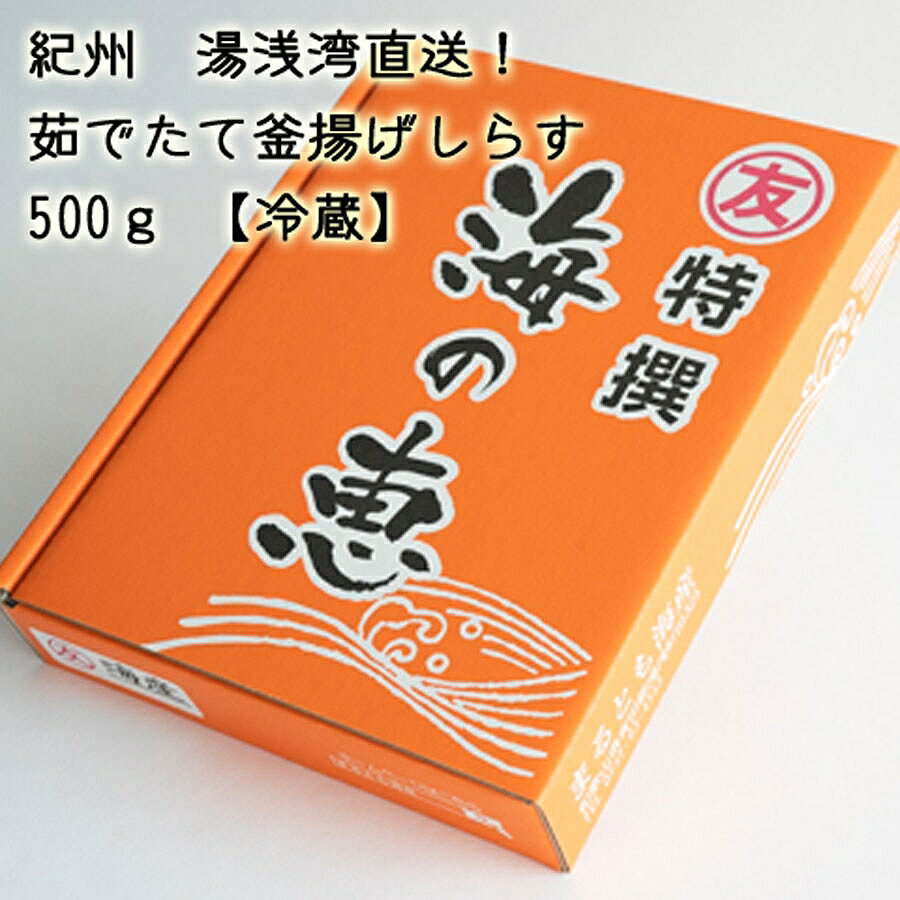 20位! 口コミ数「2件」評価「5」【冷蔵】 茹でたて 釜揚げしらす 海の恵み 500g 紀州湯浅湾直送！【しらす干し ちりめんじゃこ シラス】