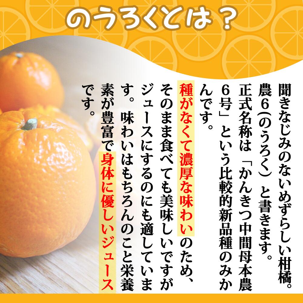 【ふるさと納税】【6本セット】和歌山県産 のうろくジュース 720ml ×6本【添加物・保存料不使用】