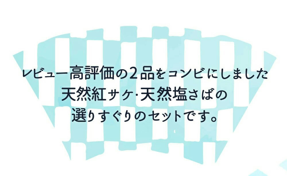 【ふるさと納税】迷ったらコレ！！魚鶴商店の天然紅サケ 1kg & 塩さば 6枚セット【鯖 サバ 魚 切り身 切身 さけ しゃけ シャケ 魚】