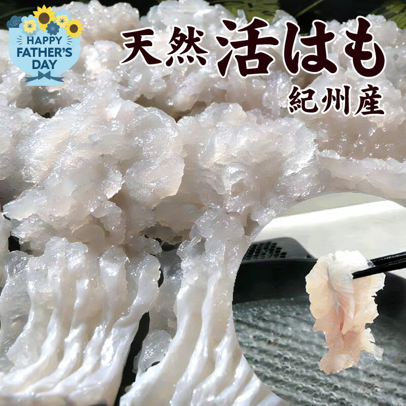 [父の日までにお届け!]天然はも[400g](骨切り済)[天然 はも ハモ 鱧 鮮魚 皮付き 湯引き はもしゃぶ]