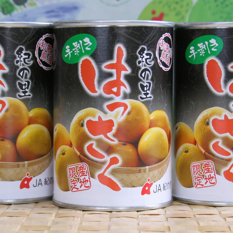【ふるさと納税】和歌山産 手剥き 八朔 缶詰 450g × 8缶入り【フルーツ缶 フルーツ缶詰 はっさく ハッサク 八朔 さつき 和歌山産】のサムネイル