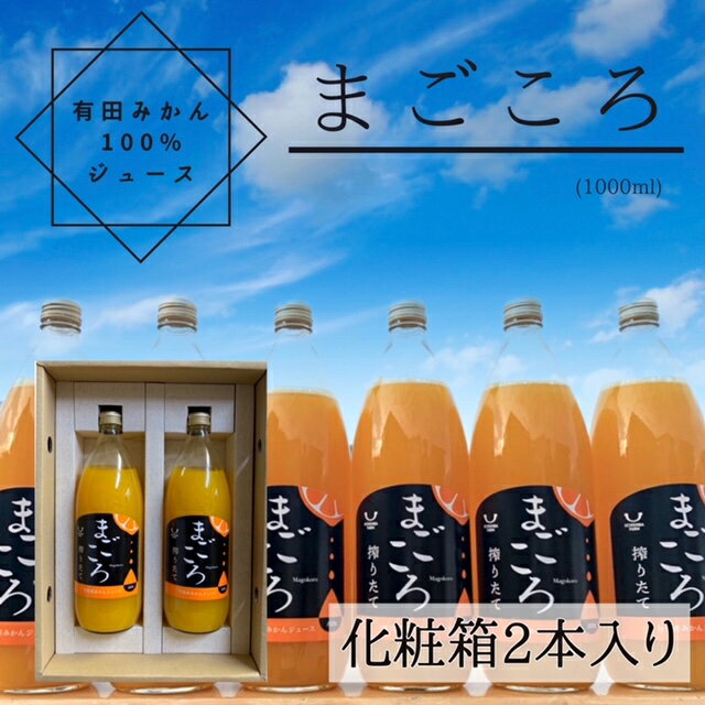 【ふるさと納税】「まごころ」有田みかん 100％ ジュース 