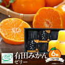 【ふるさと納税】【限定】 「まごころ」和歌山県産 有田みかん ゼリー 116g×6個入り 化粧箱入り【和歌山 ミカンゼリー フルーツゼリー 詰め合わせセット ギ...