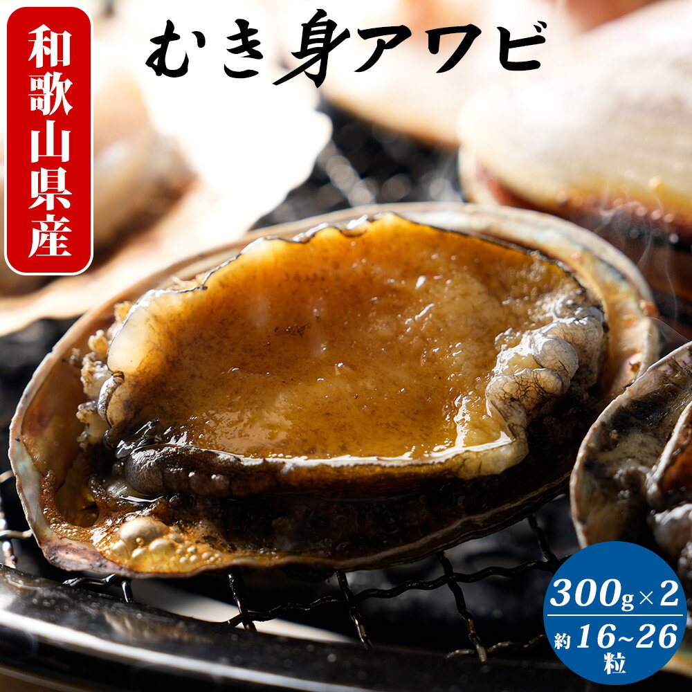 【ふるさと納税】アワビむき身（約16粒-26粒）300g×2袋【国産 あわび アワビ 鮑 海鮮 ギフト お歳暮】