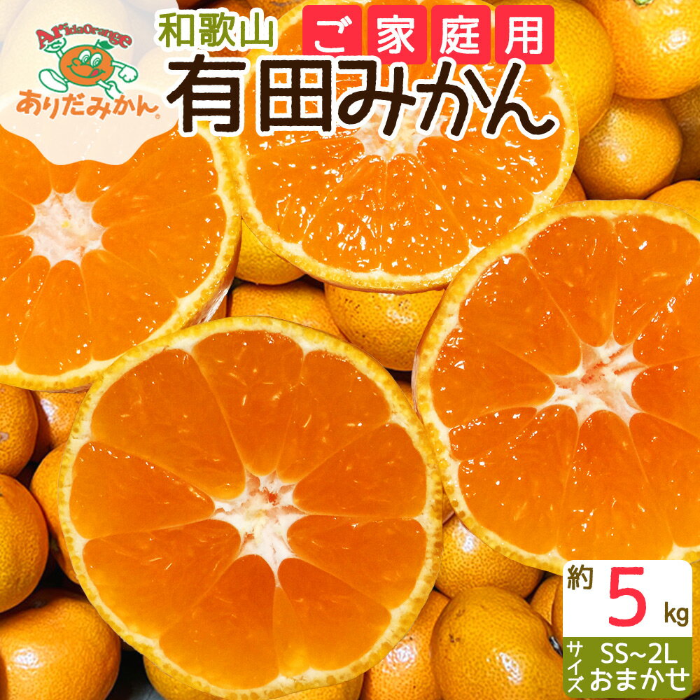 【ふるさと納税】【限定】 【先行予約】【ご家庭用】和歌山 有田みかん 約5kg (SS、S、M、L、2Lサイズ)【湯浅町】【ミカン 蜜柑 柑橘 温州みかん 和歌山 有田】