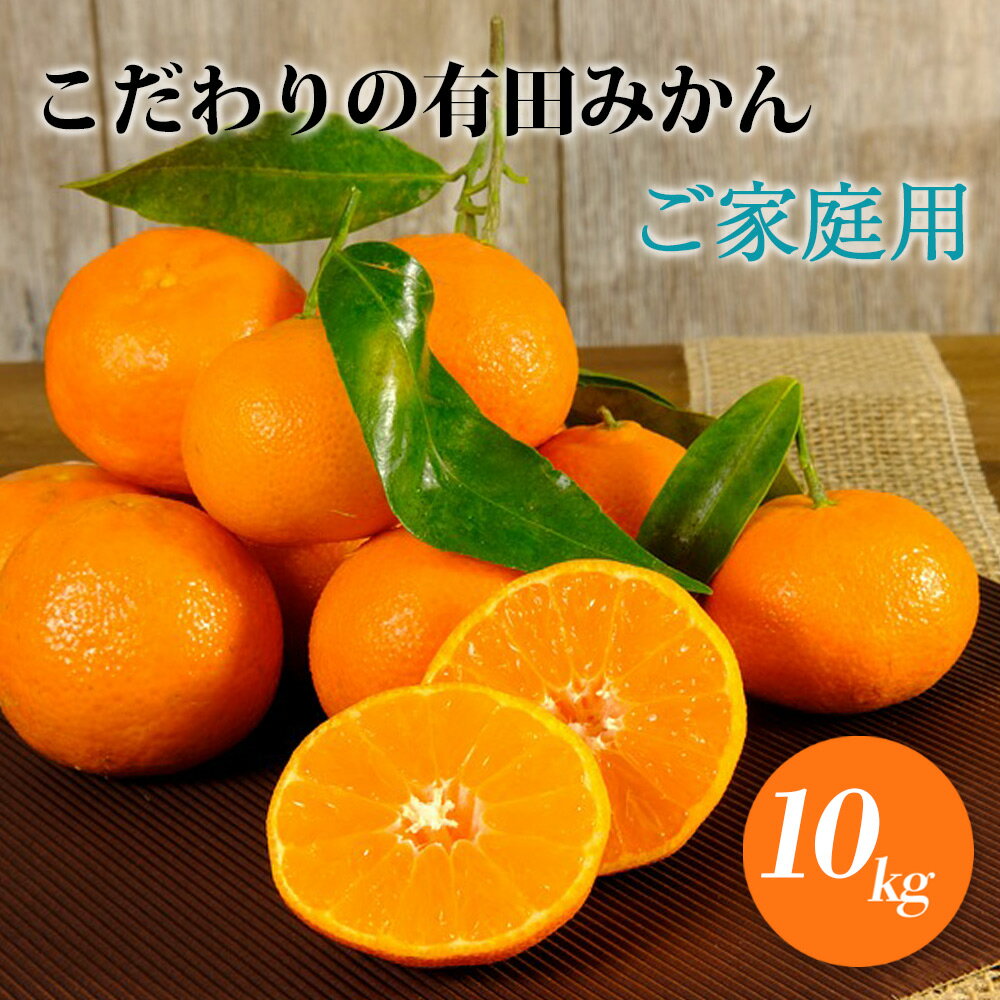 【ふるさと納税】こだわりの 有田みかん 【訳あり 家庭用】 10kg 藤秀園 【ミカン 蜜柑 柑橘 温州みかん 和歌山 有田 楽天限定】のサムネイル