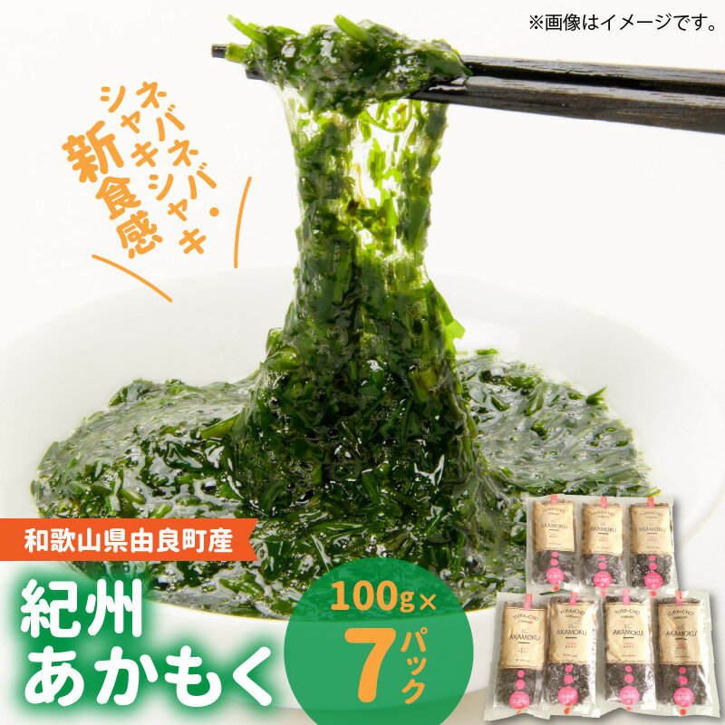 46位! 口コミ数「0件」評価「0」紀州 あかもく 由良町産 100g × 7パック 2024年産 海藻 栄養素 豊富 ミネラル成分 食物繊維 ネバネバ シャキシャキ 新食感 ･･･ 