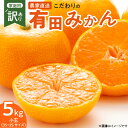 【ふるさと納税】【2025年先行予約】【限定】 こだわりの 有田みかん 小玉 5kg (2S〜3Sサイズ)【訳あり 家庭用】和歌山 有田 みかん 温州みかん 送...