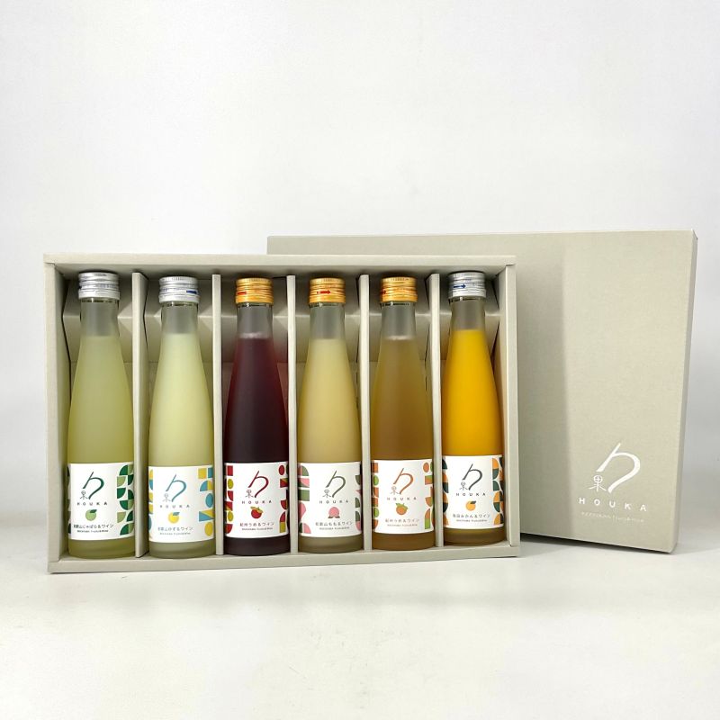 【ふるさと納税】 勹果(ほうか) 飲み比べセット 180ml×6本セット / 酒 ワイン リキュール みかん 桃 梅 ゆず じゃばら 赤ワイン 白ワイン アルコール 和歌山 ギフト 贈答品 誕生日 父の日 母の日 プレゼント 贈り物 //alcohol
