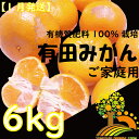 【ふるさと納税】【1月発送】こだわりの有田みかんご家庭用6k...