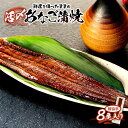 あなごの蒲焼き 【ふるさと納税】活〆 あなご 蒲焼 8尾セット（ 約700g ） | あなご 穴子 蒲焼き かばやき 冷凍 どんぶり お取り寄せ 和歌山県 有田川町 タレ ランキング 人気　特産品 お取り寄せ グルメ プレゼント ギフト 食べ物 高級 食品 誕生日