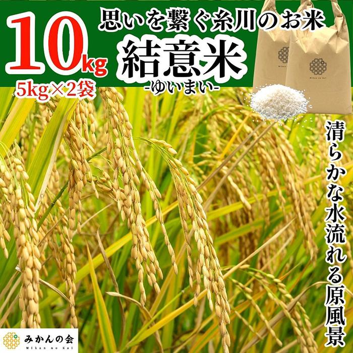 【ふるさと納税】お米 10kg 5kg 2袋 思いを繋ぐ糸川のお米 結意米 【ゆいまい】和歌山県産 【みかんの会】 | 米 こめ ごはん ご飯 御飯