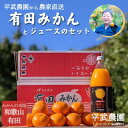 【ふるさと納税】農家直送!有田みかん(約8kg 2Lサイズ(大玉)秀品)とジュースのセット 平武農園 ~蛍飛ぶ町から旬の便り~ | フルーツ 果物 くだもの 食品 人気 おすすめ 送料無料