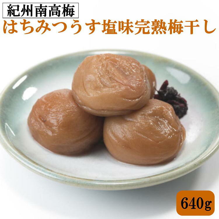 【ふるさと納税】紀州南高梅使用 はちみつうす塩味完熟梅干し 約640g