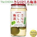 【ふるさと納税】The CHOYA さらりとした梅酒(梅の実入り) 160ml×30本｜お酒 梅 カップ チョーヤ 4.8L※離島への配送不可