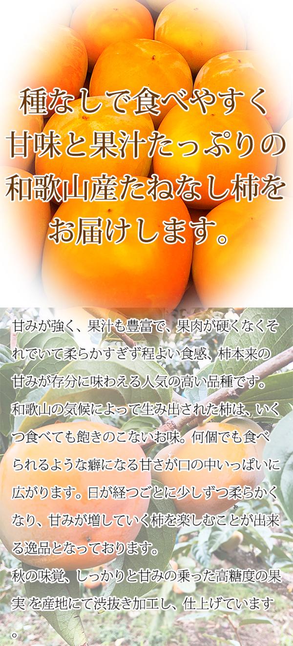 【ふるさと納税】【ご家庭用わけあり】和歌山秋の味覚　平核無柿（ひらたねなしがき）約7.5kg※2024年10月上旬〜10月下旬頃に順次発送予定