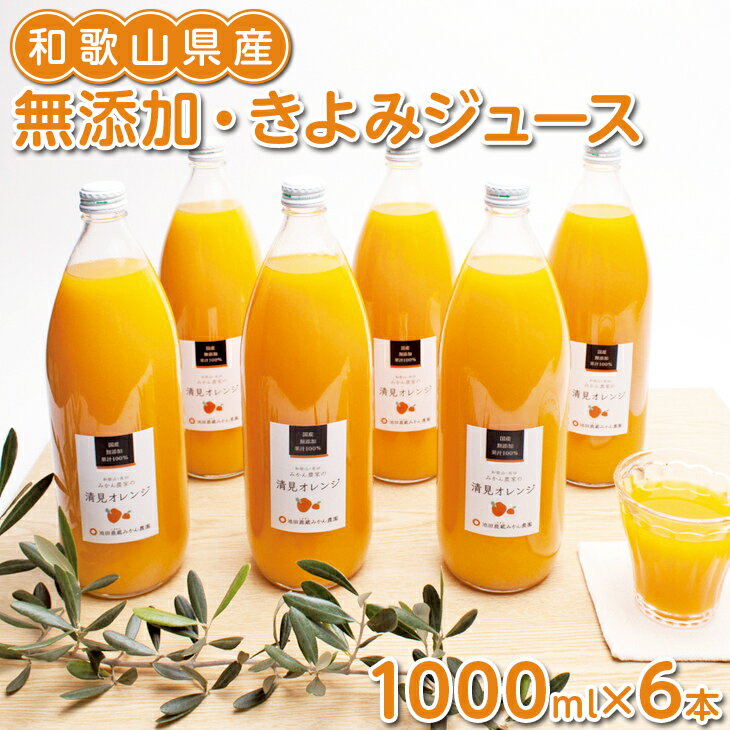 21位! 口コミ数「0件」評価「0」無添加・きよみジュース1000ml×6本◇※北海道・沖縄への配送不可※着日指定不可