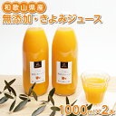 【ふるさと納税】無添加・きよみジュース1000ml×2本◇※