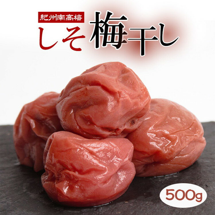 【ふるさと納税】しそ梅干し500g【紀州南高梅・なんこう梅】【つぶれ梅・やぶれ梅・家庭用・わけあり...