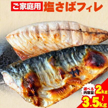 ご家庭用 塩さばフィレ 選べる 2kg 3.5kg 株式会社魚鶴商店 《30日以内に出荷予定(土日祝除く)》 さば 塩サバ 鯖