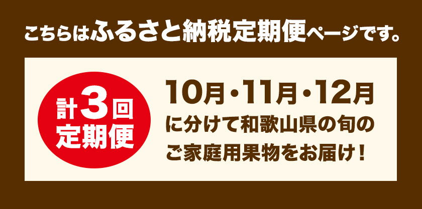 【ふるさと納税】【発送月固定定期便】フルーツセット ご家庭用 訳あり果物セット (平核無柿 富有柿 みかん)【全3回】 魚鶴商店《10月上旬-1月上旬出荷予定(土日祝除く)》 和歌山県 日高町 平核無柿 富有柿 柿 みかん 柑橘 蜜柑 果物 フルーツ 送料無料 定期便