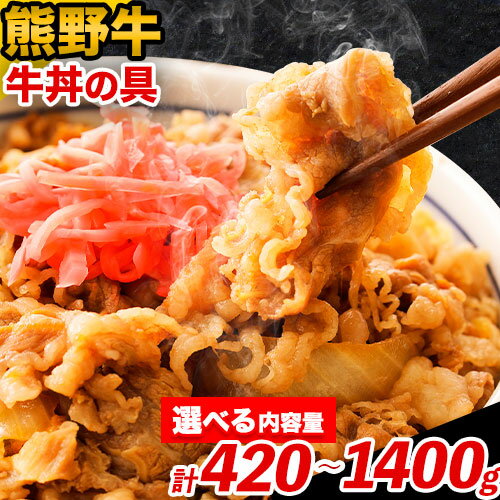 【ふるさと納税】牛丼 熊野牛 牛丼の具 選べる内容量 3個セット(140g×3個) 5個セット(140g×5個) 10個セット(140g×10個) 粉山椒付き 澤..