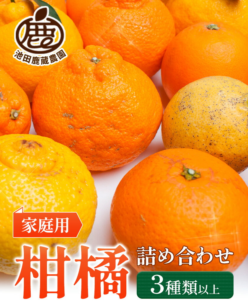 【ふるさと納税】【先行予約】家庭用 柑橘詰合せ 選べる 約1kg＋250g 約2.5kg＋250g 約5kg＋250g 約10kg＋250g (傷み補償分) 3種類以上 有田の春みかん詰め合わせ 光センサー選別 池田鹿蔵農園 《1月上旬-4月末頃出荷》 和歌山県 日高町 【配送不可地域あり】