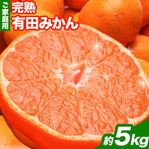 8位! 口コミ数「1件」評価「5」＜先行予約＞家庭用 完熟 有田 みかん 5kg+150g（傷み補償分）【わけあり・訳あり】【光センサー選果】 池田鹿蔵農園@日高町（池田農園･･･ 