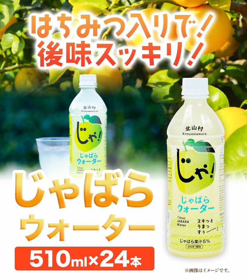 【ふるさと納税】じゃばらウォーター 510m×1ケース 24本入り 株式会社じゃばらいず北山《90日以内に出荷予定(土日祝除く)》和歌山県 日高町 じゃばら 邪払 柑橘 フルーツ ジュース