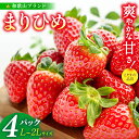 【ふるさと納税】まりひめイチゴ L~2L 12粒~15粒×4パック【2026年1月中旬から発送】【先行販売】【KG8】 | 苺 イチゴ いちご フルーツ 果物 くだもの 食品 人気 おすすめ 送料無料