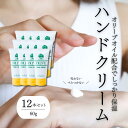 【ふるさと納税】チューブ入り オリーブハンドクリーム12本セット【SM1】 | 化粧 コスメ 美容 人気 おすすめ 送料無料