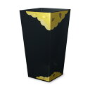 【ふるさと納税】蒔絵調 ダストボックス L角 9.5L 金雲ブラック タツクラフト 【Tk151】 | ゴミ箱 Bosk バスク キッチン ペール キッチン 橋本達之助工芸 TATSU-CRAFT おしゃれ 送料無料 ごみ箱 ダストボックス くず入れ 日本製