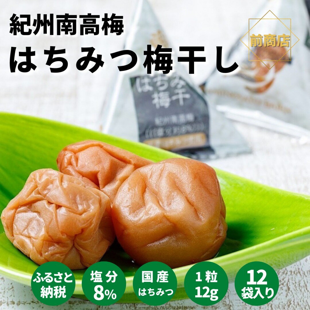 【ふるさと納税】紀州南高梅 はちみつ梅干(テトラピロー)12個入り 【US49】 | 梅干 食品 加工食品 人気 おすすめ 送料無料