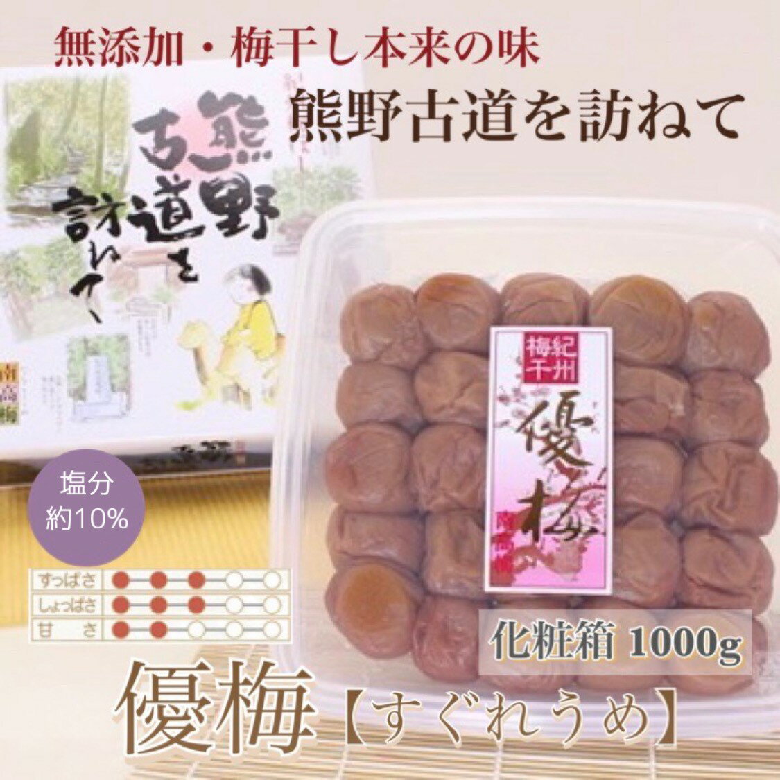 【ふるさと納税】 【贈答用】紀州南高梅 優梅 1000g 化粧箱入 【US7】 | もも フルーツ 果物 くだもの 食品 人気 おすすめ 送料無料