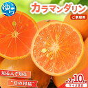 【ふるさと納税】カラマンダリン【選べる容量】 約2kg 約5kg 約10kg 【来シーズン先行予約】S~4L混合 ※2026年3月下旬~順次発送農家直送 / くだもの 果実 柑橘 果物 フルーツ 国産 和歌山県 由良町 からまんだりん カラ 人気 おすすめ 和歌山 甘い おれんじ