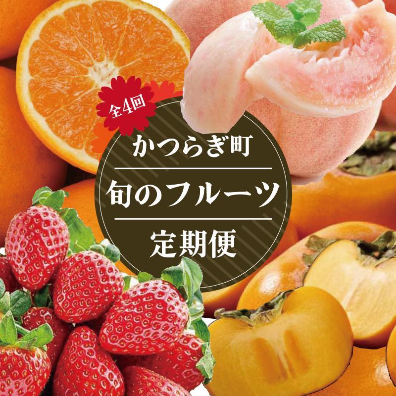 [定期便4回]フルーツ王国かつらぎ町よりお届け!旬のフルーツ定期便[KG11] | みかん いちご 桃 柿 フルーツ 果物 くだもの 食品 人気 おすすめ 送料無料 定期便
